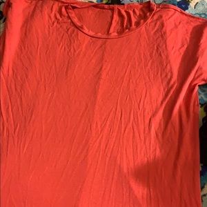 T-shirt dress/ salmon color pink